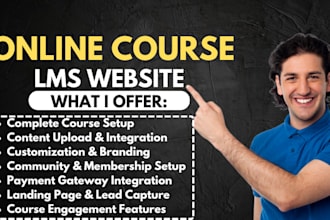 convert your course content in a h5p or scorm for your lms like moodle,learndash
