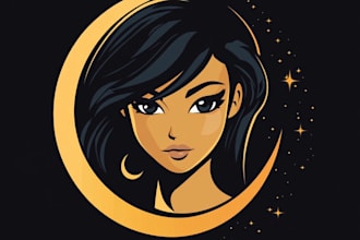 create logo designer anime, fantasy