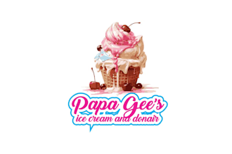 do create ice cream logo design with unlimited review