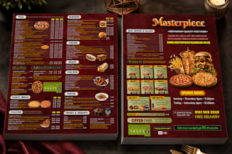create perfect takeaway or dine in menu