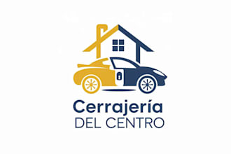 design a modern car shop logo for your brand