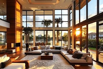 design house exterior and interior on 3ds max for you