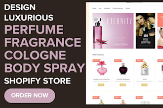 design stunning perfume fragrance shopify store deodorant body spray store