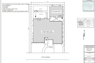 make site plan, plot plan of your property for city permit