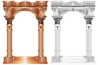 recreate your sketch drawing or image to vector