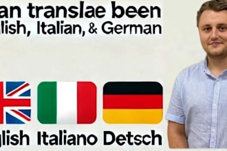 translate books between english, italian, and german