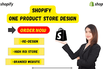 design shopify one product store for you