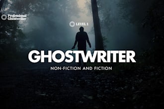 be your ghostwriter for your ebooks and books