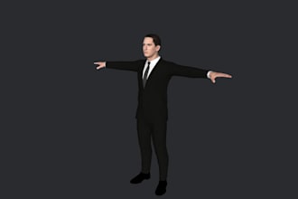 build 3d character model,3d armor,3d topology,texture,realistic character,artist
