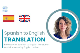 professionally translate spanish to english and vice versa