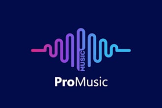 create unique and modern music logo design