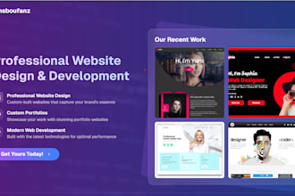 build a stunning portfolio website to showcase your work