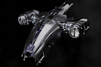 create a high quality 3d model and pbr texture
