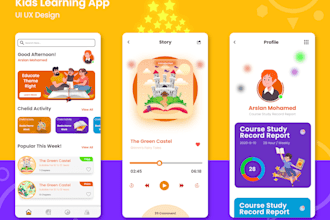 develop e learning app, kid learning app, kid learning game