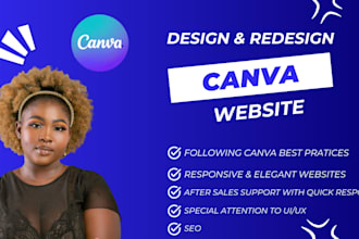 design canva website, figma to canva, canva development, canva expert