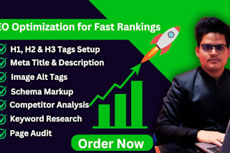 optimize on page SEO with schema markup and meta tags