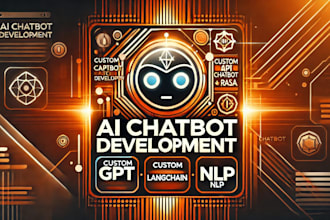 develop a smart ai chatbot using gpt, langchain, and custom nlp models