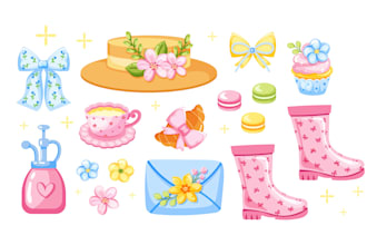draw kawaii illustrations for packaging, web, and print