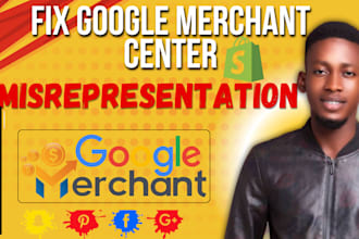 fix google merchant center suspension and misrepresentation