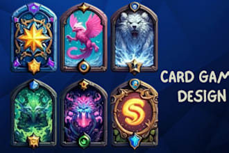 design game board, card game design playing cards illustration card box design