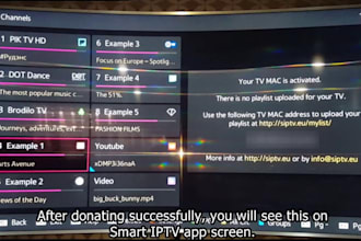 build any type of iptv app, iptv player, web iptv and smart tv app