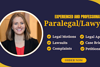 professionally draft or review court documents, motions, petitions, pleadings