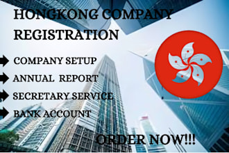 register your hk or bvi company and assist with a bank account