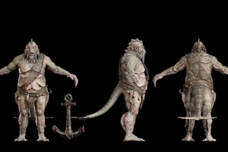 port 3d realistic character, retopology,pbr texture,vr character, custom avatar,