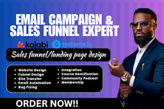 kajabi website kajabi landing page kajabi sales funnel systeme io automation