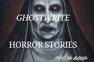 ghostwrite or rewrite scary short horror story horror novel