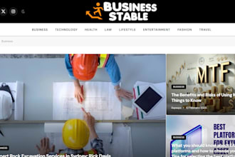 publish an interview or article on business stable