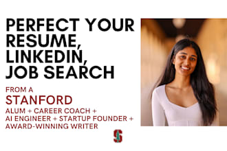 use my expertise as a stanford career coach to perfect your resume and job