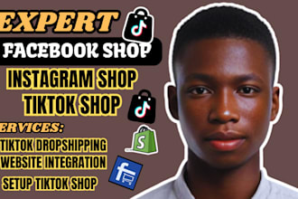 create uk and usa tiktok shop dropshipping, manage tiktok shop, fix tiktok shop