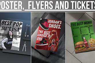 design o redesign your poster, flyers and tickets