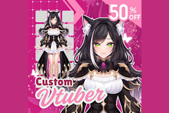 custom vrchat avatar 3d model vtuber vrc character vrchat avatar animation vrm