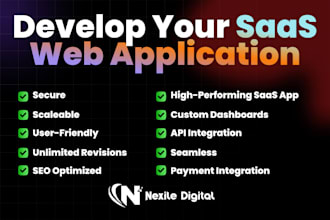 develop a custom saas application or saas website for your business