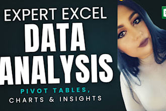advanced excel data analysis, pivot tables, charts insights