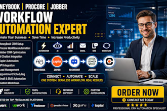setup honeybook procore ai chatbot jobber workflow automation zapier integration