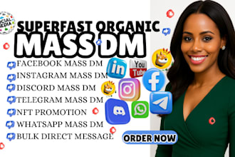 superfast organic mass dm, instagram mass dm, facebook ads, whatsapp mass dm