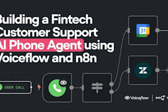 do ai saas web app, langchain n8n voice agent automation, ai virtual call center