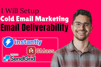 setup gmass instantly ai sendgrid for cold email outreach email deliverability
