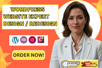 build or design professional wordpress website woocommerce store hostinger