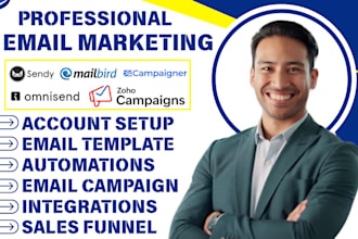 hunter io marketo sendy omnisend mailbird zoho campaigner mailmodo ai automation