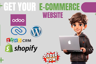 build develop redesign odoo website design shopify wordpress website zoho crm