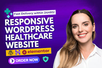 revamp create healthcare medical website design wordpress website elementor pro