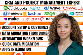 do data migration on quickbooks zohobooks xero oracle excel sage wave kashoo n8n