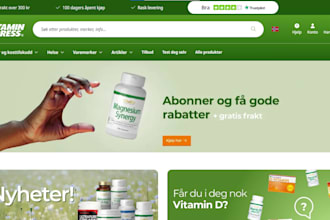 design vitamin store health and fitness nutrition supplement shopify store
