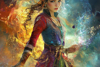 paint realistic or fantasy character art
