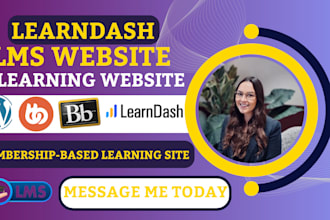 create and customize a learndash lms elearning website with courses and quizzes