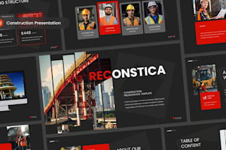 create a professional marketing, sales, or film pitch deck with content writing